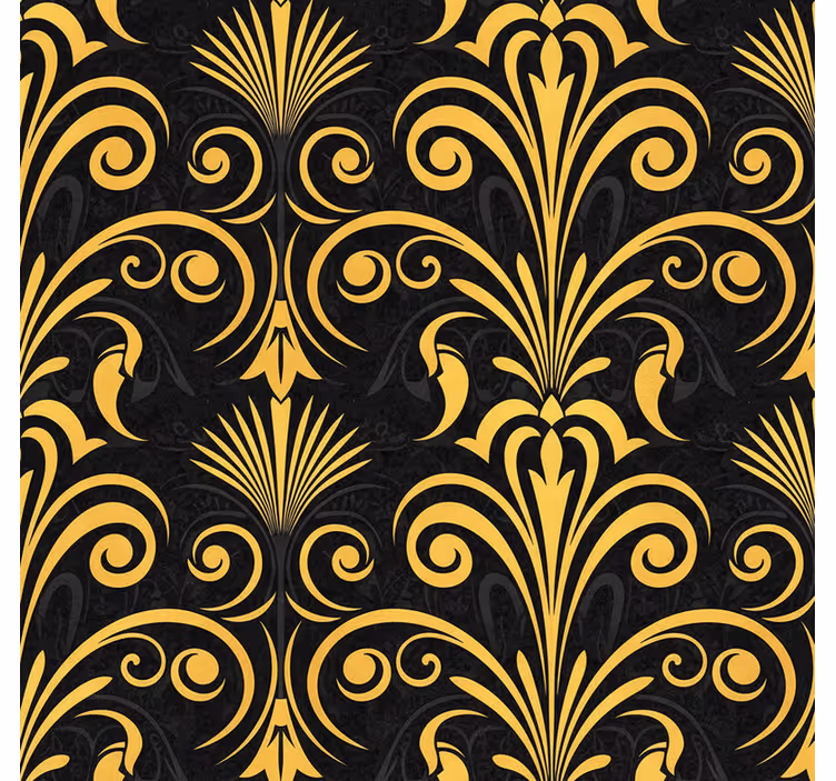 Papel pintado dormitorio matrimonio negro y dorado - TenVinilo