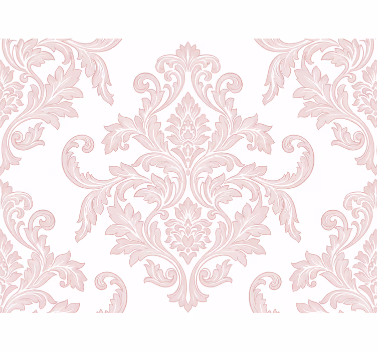 Papel pintado barroco damasco rubor paisley - TenVinilo