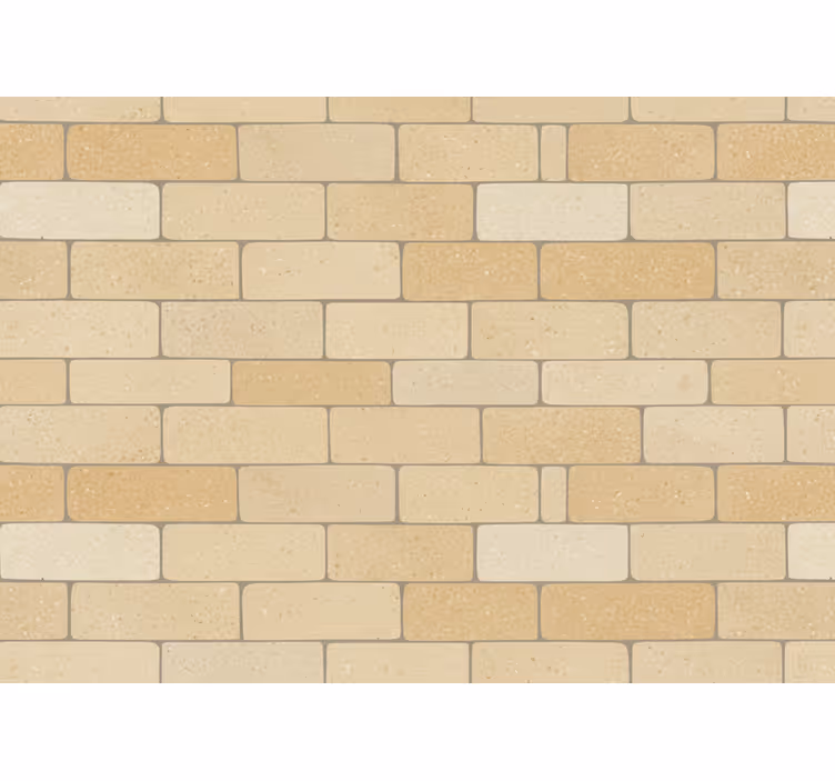 Papel pintado piedra ladrillos amarillos beige - TenVinilo