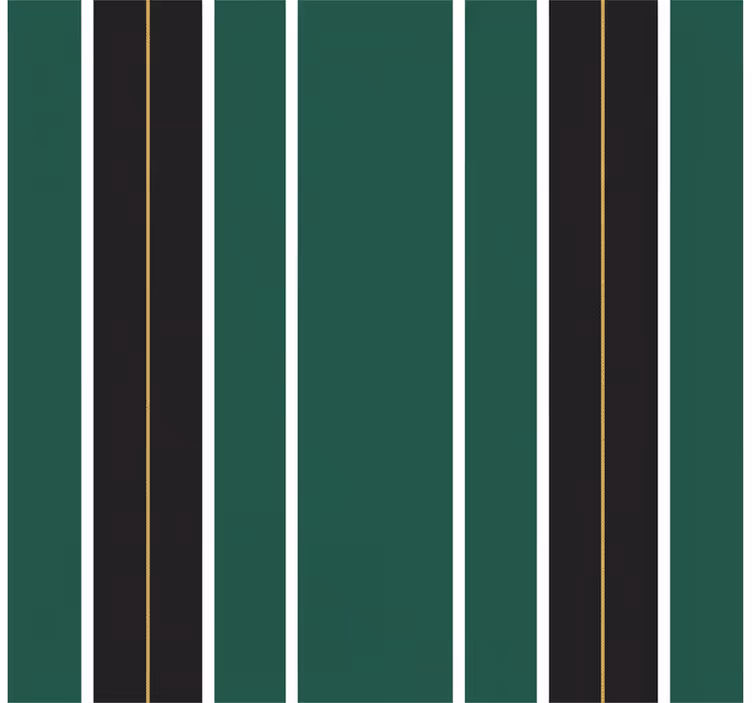 Papel pintado rayas verticales verde y negro - TenVinilo