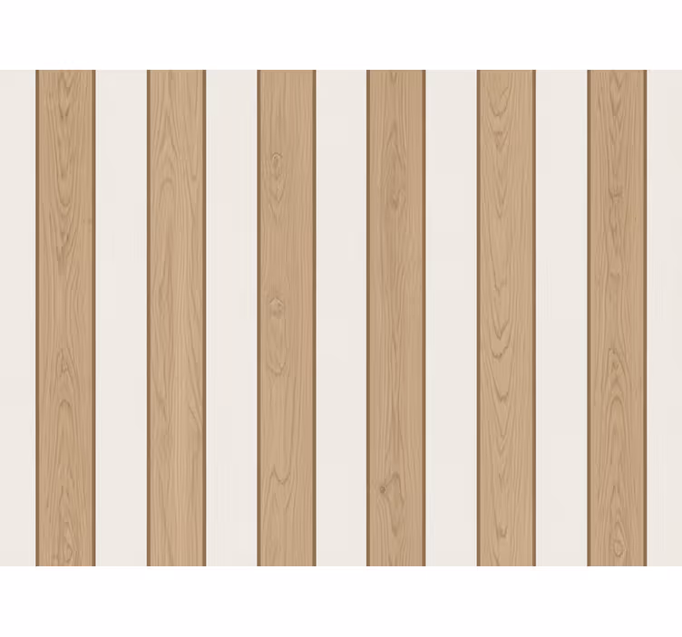 Papel pintado rayas verticales panel óptico madera - TenVinilo