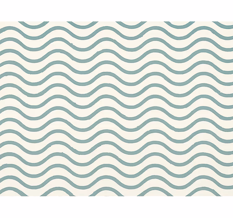 Papel pintado geométrico olas de píxeles en verde apagado - TenVinilo