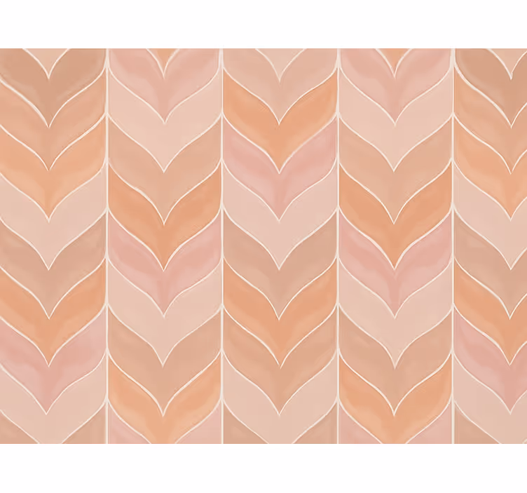 Papel pintado moderno en patrón espiga rosa apagado - TenVinilo
