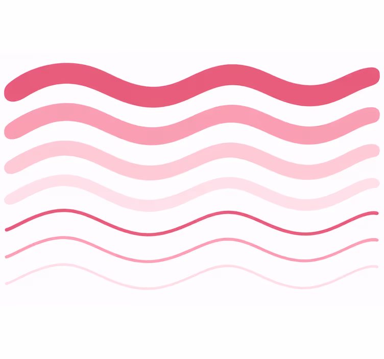 Papel pintado rosa olas - TenVinilo