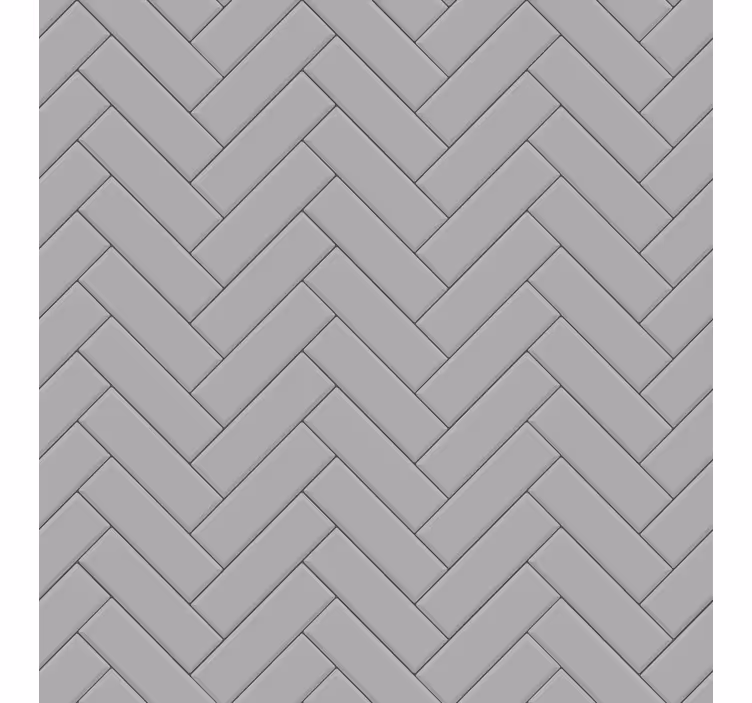 Papel pintado metal baldosas en espiga gris - TenVinilo
