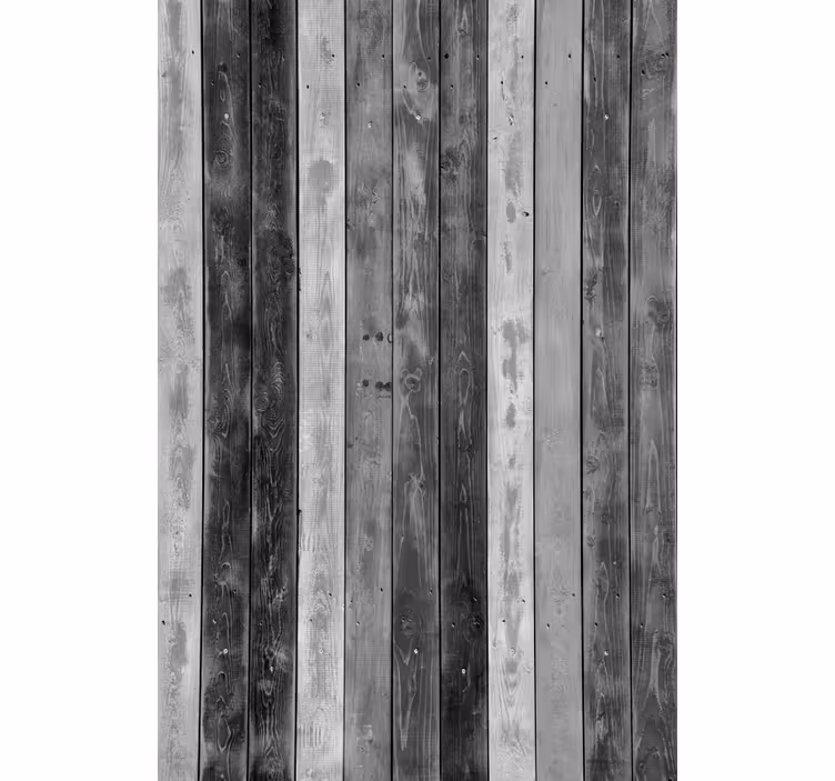 Papel pintado rústico tablones de madera gris - TenVinilo