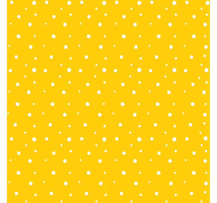 Papel pintado amarillo con patrón de círculos - TenVinilo