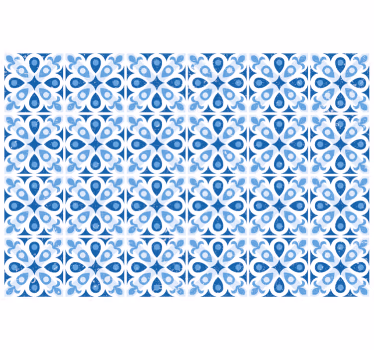 Papel pintado azul azul waterhouse - TenVinilo