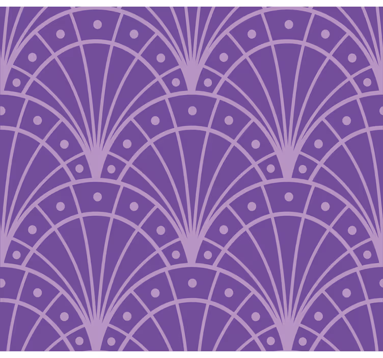 Papel pintado lila estilo art déco minimalista - TenVinilo