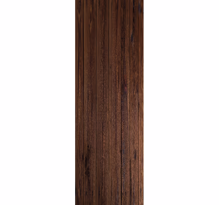 Papel pintado marrón tablones de madera rústica oscura - TenVinilo