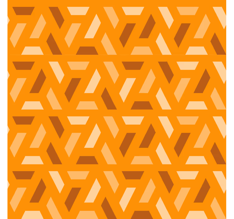 Papel pintado naranja tonos naranjas geométricos - TenVinilo