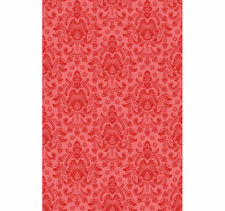 Papel pintado rojo casa lydiard - TenVinilo
