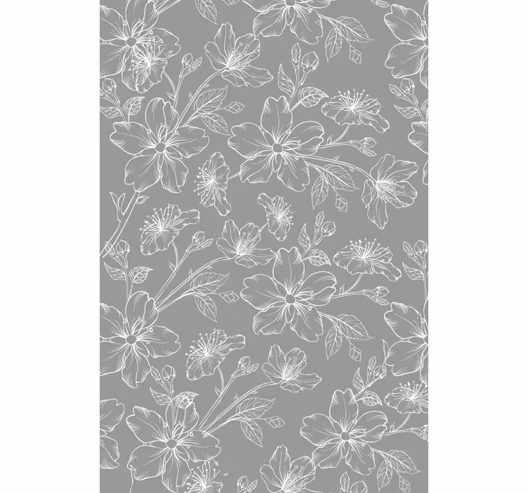 Papel pintado gris con diseño en patrones - TenVinilo