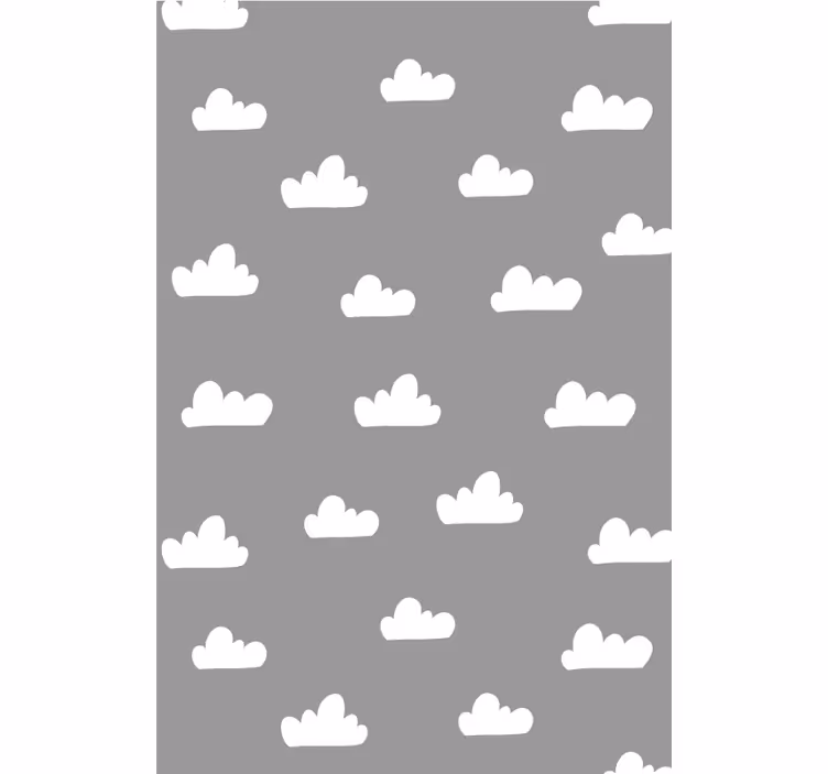Papel pintado gris cielos nublados - TenVinilo
