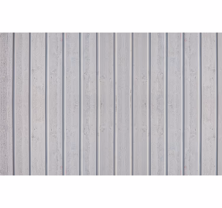 Papel pintado gris tablas de madera blancas - TenVinilo