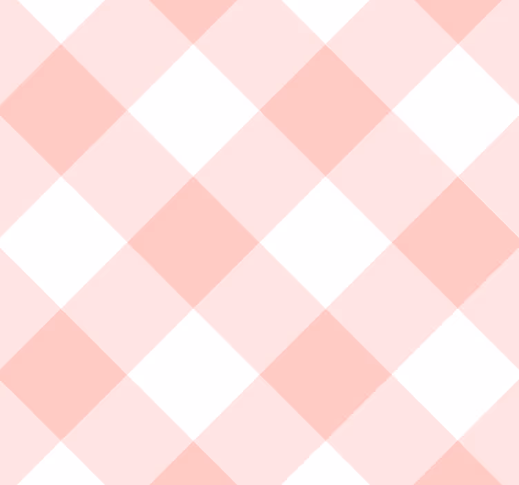 Papel pintado cuadros vichy rosa - TenVinilo