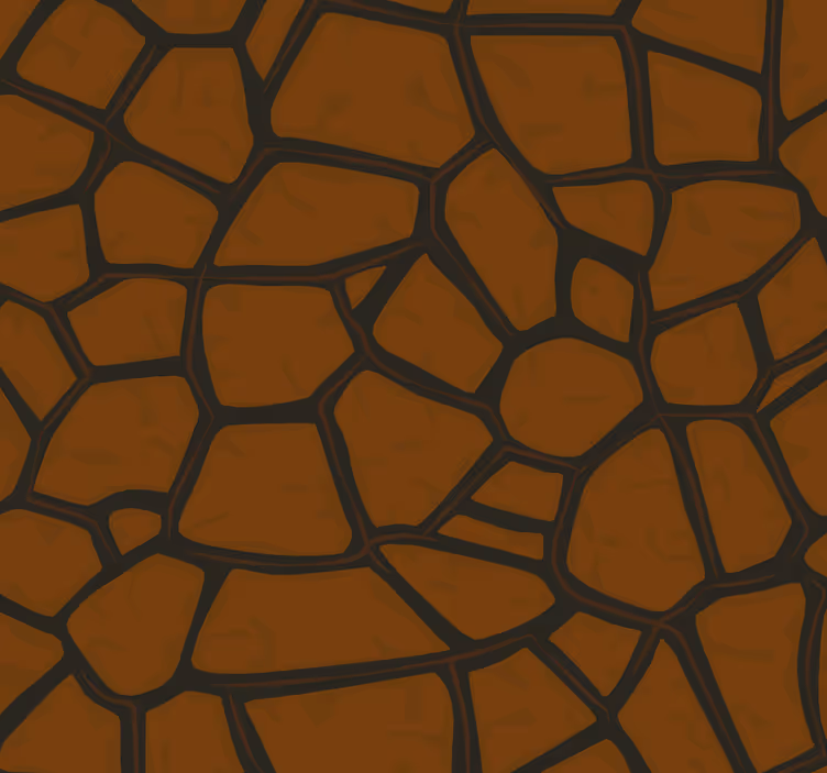 Papel pintado piedra patrón marrón intrincado - TenVinilo