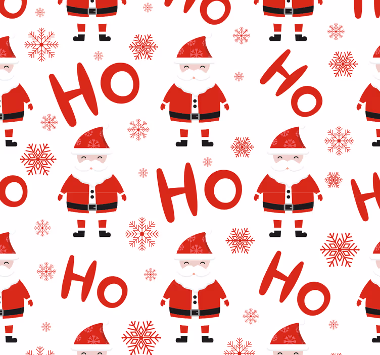 Papel pintado salón santa claus y hohoho - TenVinilo