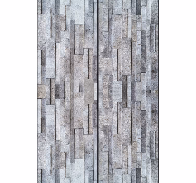 Papel pintado dormitorio piedra rústica color gris - TenVinilo