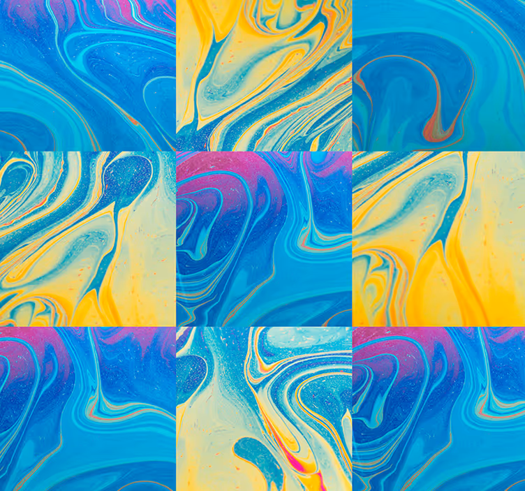 Papel pared abstracto baldosa gran formato lila - TenVinilo