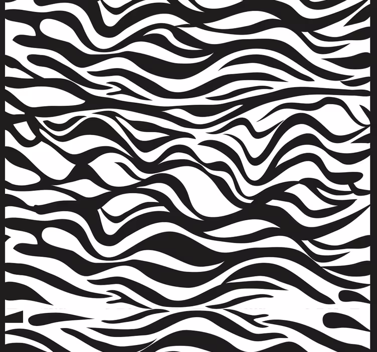 Papel pintado cebra diseño de rayas de cebra - TenVinilo