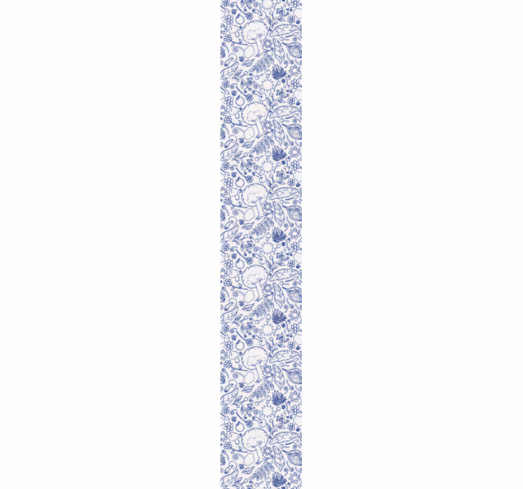 Papel pintado salón patrón de mosaico floral - TenVinilo