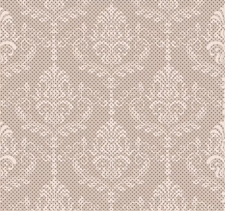Papel pintado patrón floral beige - TenVinilo