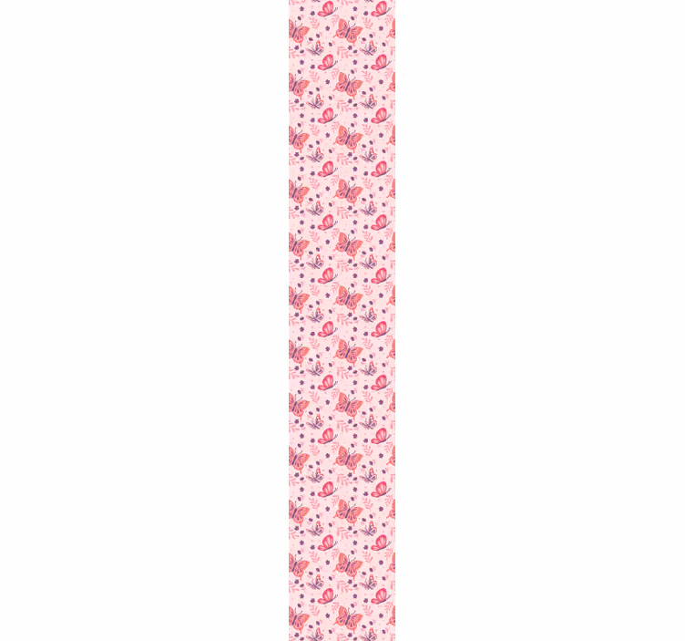 Papel pintado mariposas motivo rosado - TenVinilo