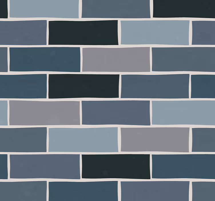 Papel pintado ladrillos patrón de mosaico del metro - TenVinilo