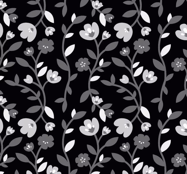 Papel pintado flores motivo floral - TenVinilo