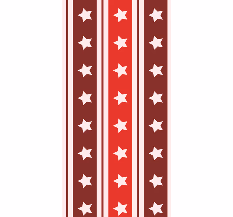 Papel pintado rayas verticales patrón de estrellas rayadas - TenVinilo
