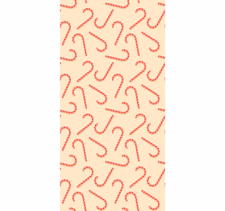 Papel pintado navidad remolinos de bastón de caramelo - TenVinilo