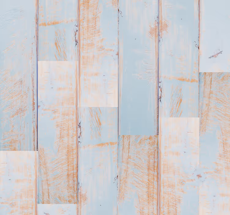 Papel pintado imitación madera natural blanca - TenVinilo