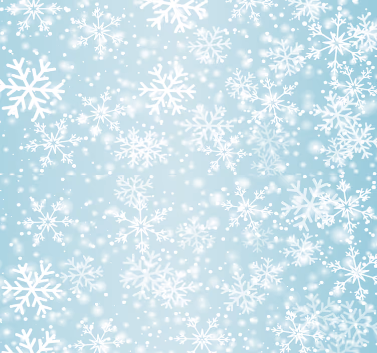 Papel pintado navidad patrón de copo de nieve - TenVinilo