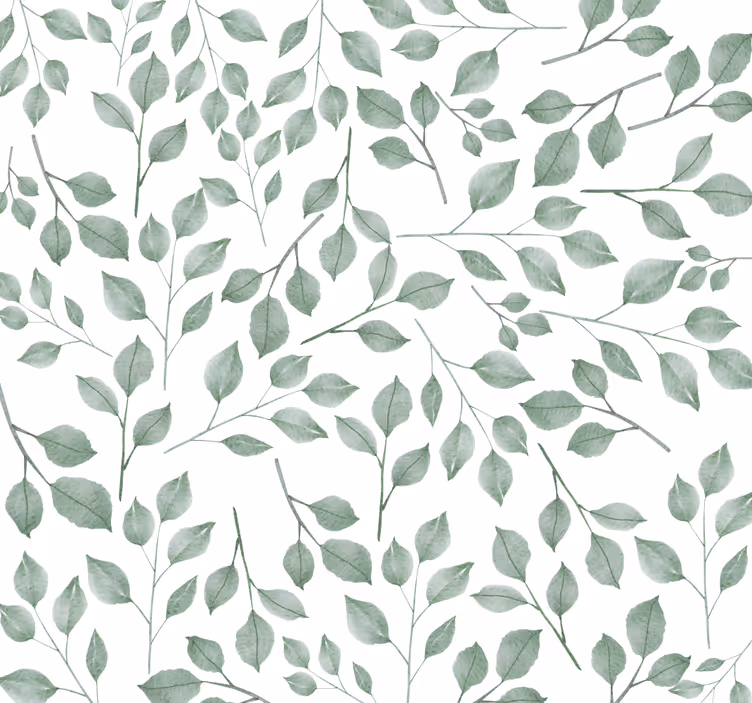 Papel pintado hojas patrón de follaje - TenVinilo