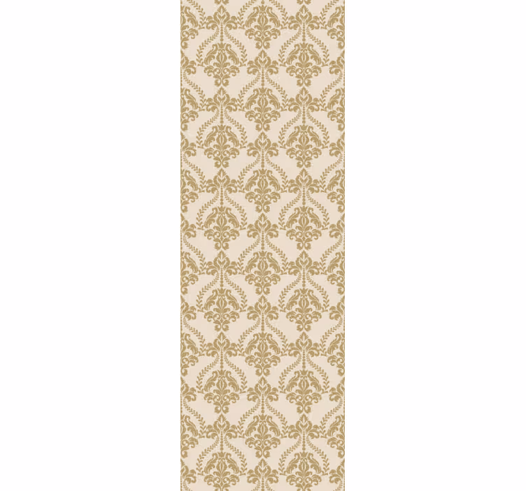 Papel pintado vintage detalles florales en beige - TenVinilo