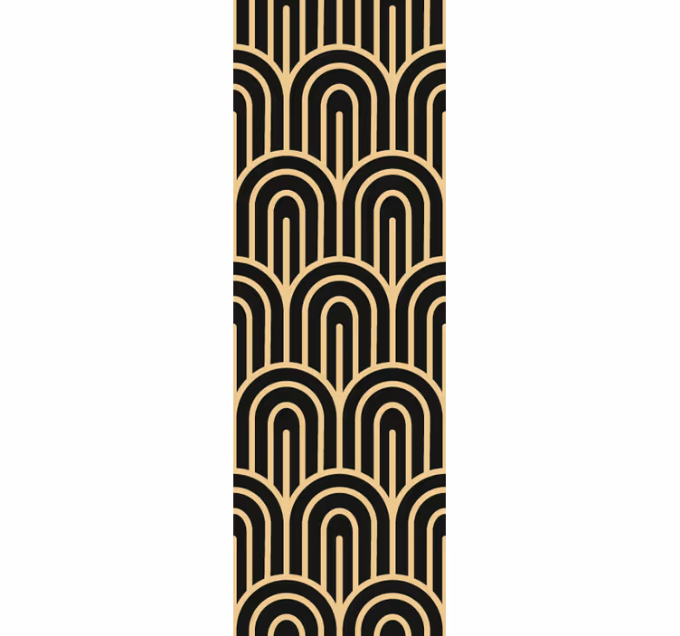 Papel pintado geométrico arco angular - TenVinilo