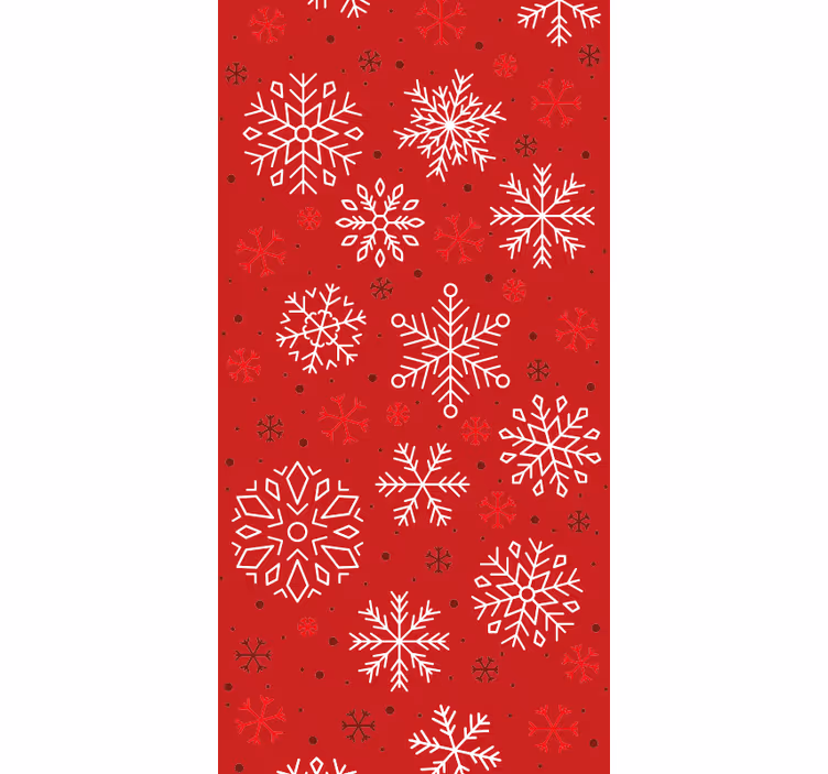 Papel pintado navidad copos de nieve estacionales - TenVinilo