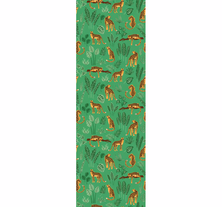 Papel pintado animal motivo de fauna de safari - TenVinilo