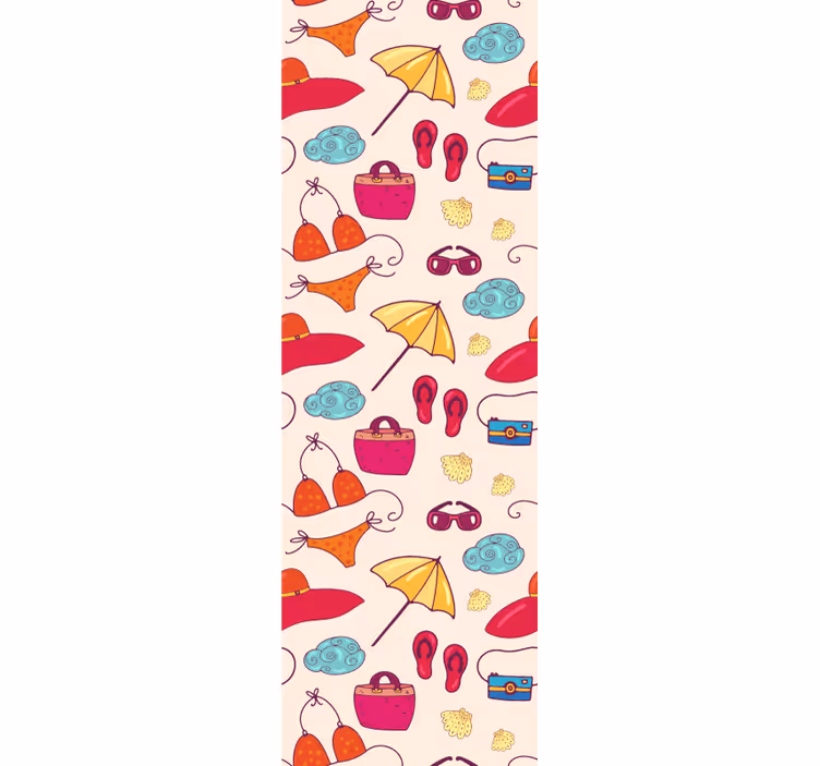 Papel pintado infantil accesorios caprichosos - TenVinilo