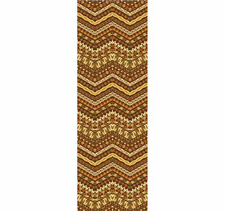 Papel pintado ornamental patrón tribal intrincado - TenVinilo