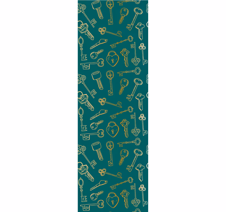 Papel pintado ornamental patrones clave vintage - TenVinilo