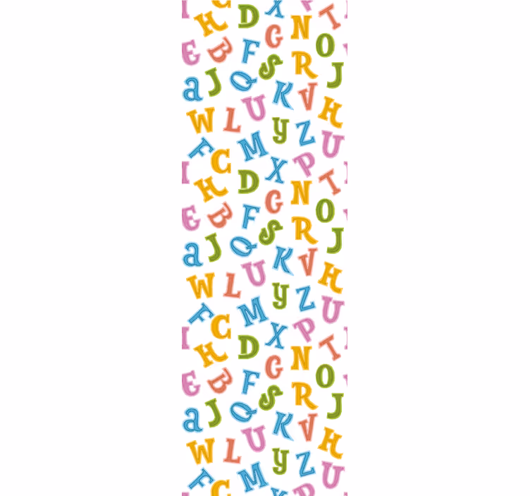Papel pintado letras diversión del alfabeto - TenVinilo