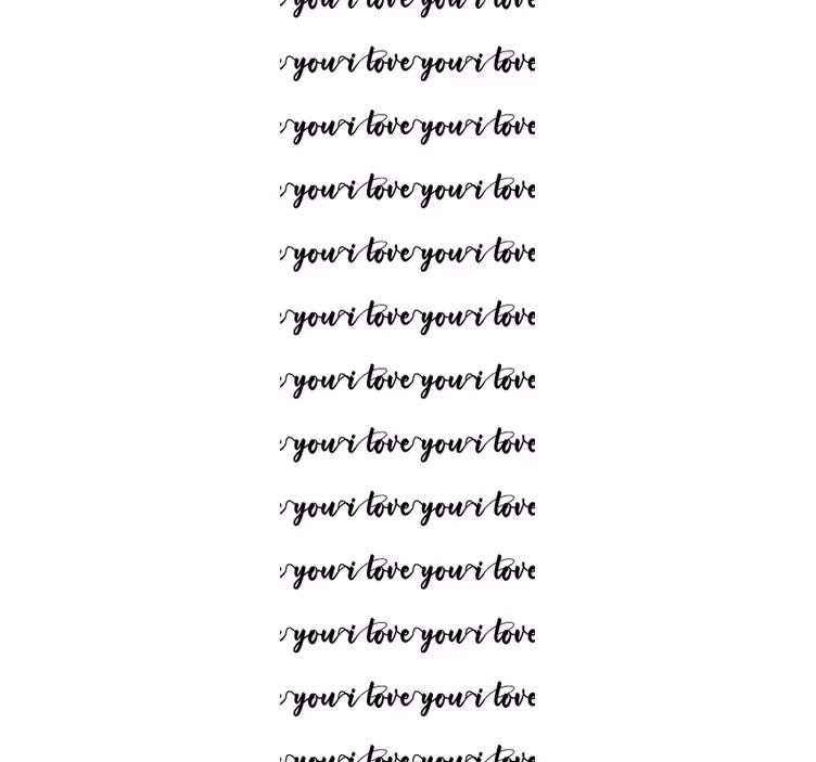 Papel pintado letras ama tu vida - TenVinilo