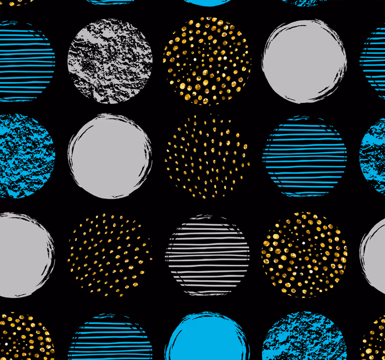 Papel pintado geométrico conjunto de puntos geométricos - TenVinilo