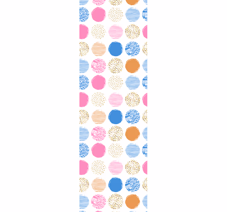 Papel pintado lunares matriz de círculos estampados - TenVinilo