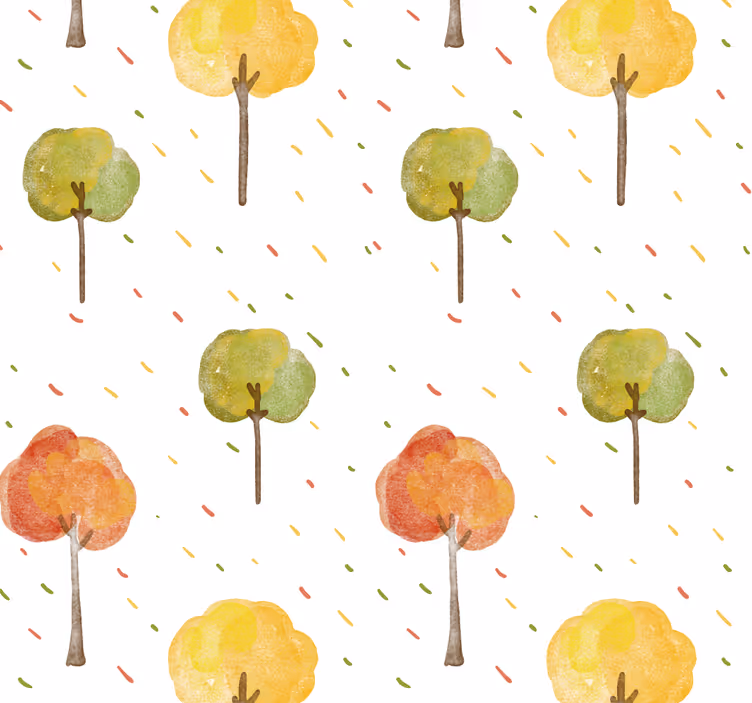 Papel pintado dormitorio árboles de otoño - TenVinilo