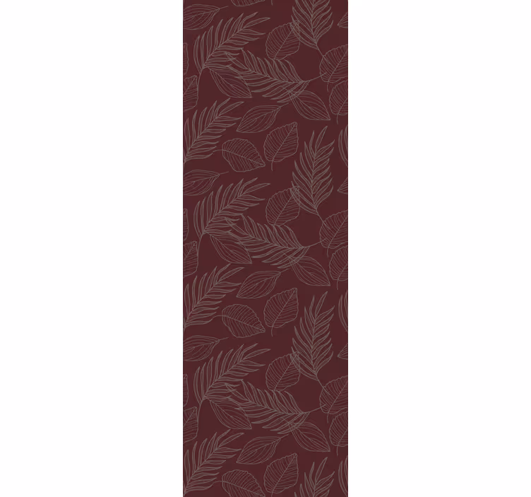 Papel pintado hojas diseño de hoja botánica - TenVinilo