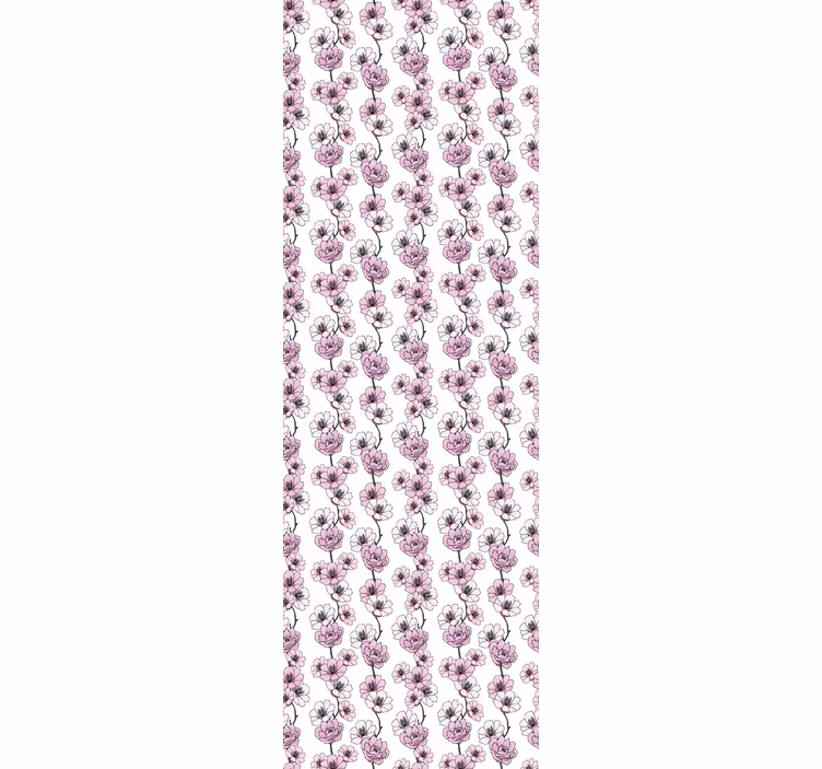 Papel pintado flores motivos florales - TenVinilo