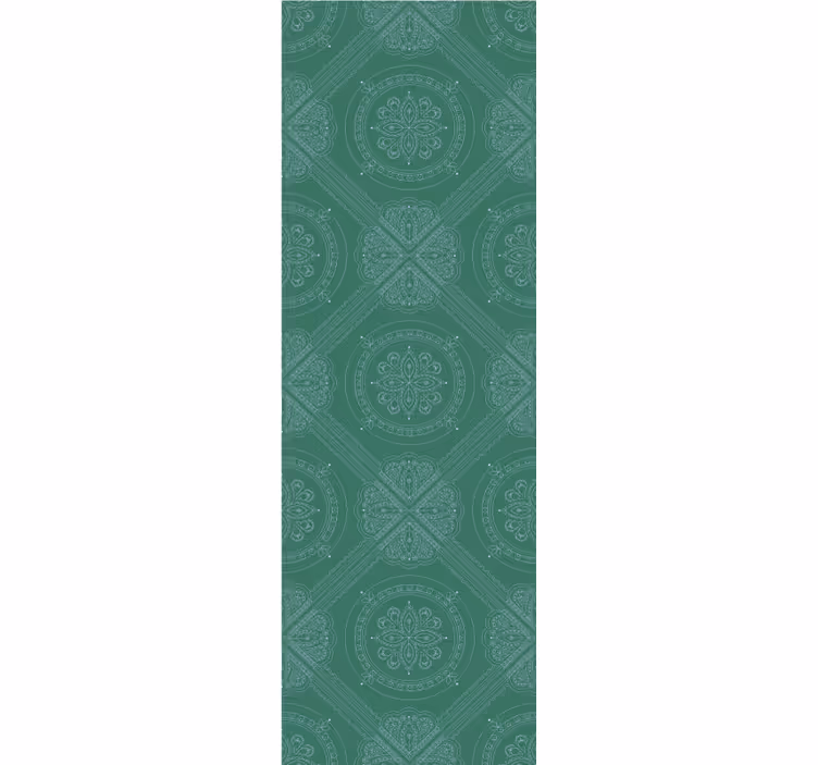 Papel pintado ornamental medallón adornado - TenVinilo